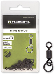 Вертлюг з кільцем Radical Ring Swivel mat black non reflective 10pcs 6269001