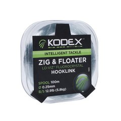 Поводочний матеріал KODEX Zig &Floater Hooklink, 100м, spool (тисячі п'ятсот дев'яносто дві) 1592