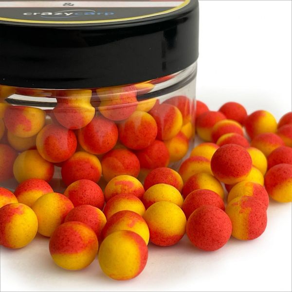 Плаваючі бойли Crazy Carp Fireballs Pop-ups Peach&Mango 8мм FBPM8