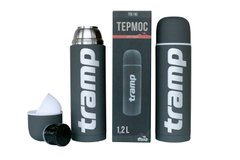 Термос Tramp Soft Touch 1.2 л сірий TRC-110gr