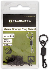 Вертлюг з кільцем Radical Quick Change Ring Swivel mat black non reflective 10pcs 6269008