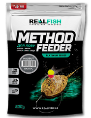 Прикормка Real Fish Method Halibut-Палтус 800г 881300