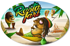 Наклейка "Rastafari" 9,5 * 14,5cм 9949074