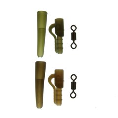 Target Mixed Size 12 Swivels, Mini Lead Clips and Tail Rubbers Natural Green (5) TMP3NB