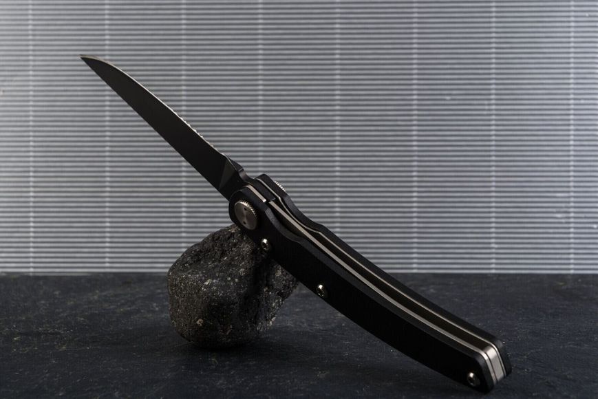 Thiers Scrapper кишеньковий ніж з чорним лезом і чорною ручкою 1.90.171.90N