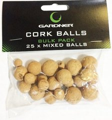 Коркові кульки Gardner Cork Balls bulk pack mixed CKBBM