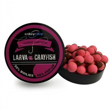 Вафтерс Crazy Carp Hybrid Wafters Larva & Crayfish 10мм HLVC10