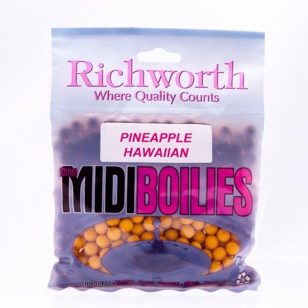 Бойлы Richworth Midi Boilies PINEAPPLE HAWAIIAN Handy Packs,10mm, 225g 03-10