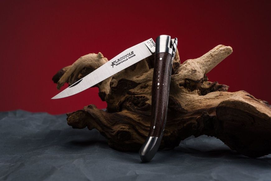 Нож со складным лезвием Laguiole essential 12см, ручной работы, вишневое дерево L12FPME