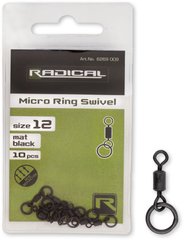 Вертлюг с кольцом Radical Micro Ring Swivel mat black non reflective 10pcs 6269009