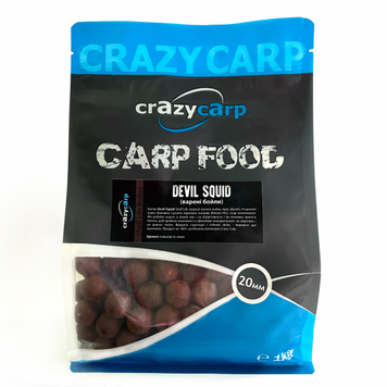 Бойлы вареные Crazy Carp Platinum Series Devil Squid Shelf Life 24 мм 5кг 24DSSL5000