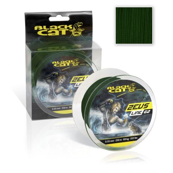 Шнур для сома Black Cat Zeus Line G2 Green 2356045