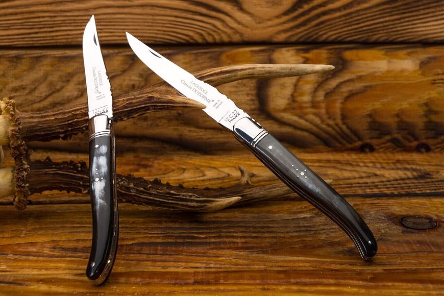Laguiole классический карманный нож 4"3/4, ручка из черного рога 1.60.140.64MI