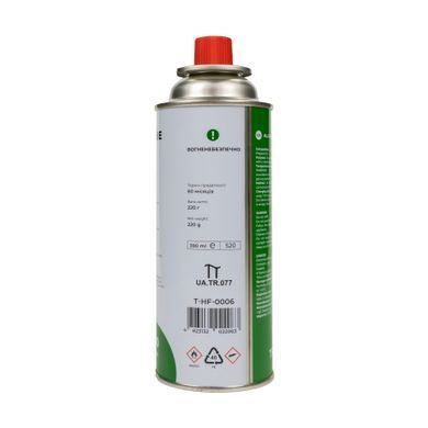 Картридж газовий Tribe цанговий 220 г T-HF-0006
