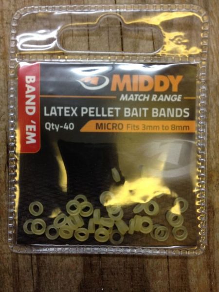 Гумки для наживок MIDDY Band 'Em Latex Bands (40pc pkt) 354