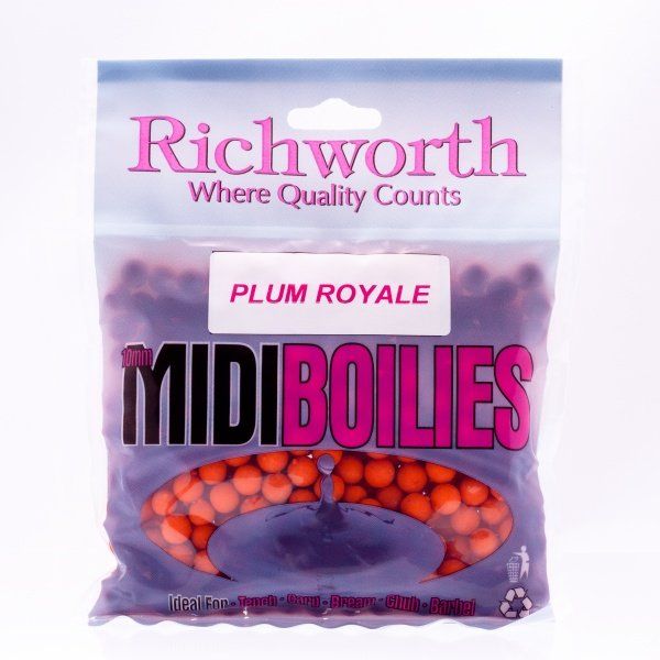 Бойлы Richworth Midi Boilies PLUM ROYALE Handy Packs,10mm, 225g 03-11