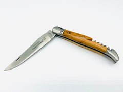 Laguiole карманный нож 4 "3/4 + штопор с ручкой из пчелиного можжевельника 1.60.129.47MI