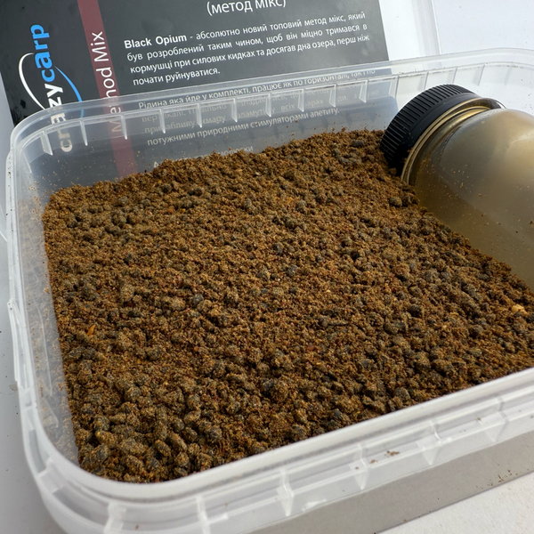 Метод микс Crazy Carp Method Mix Black Opium 400г MMIXBO400