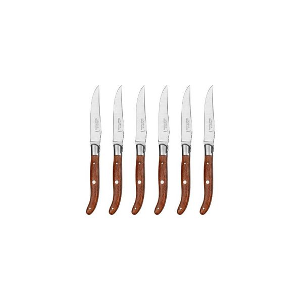 Набір з 6 ножів Laguiole з нержавіючої сталі з ручкою з екзотичного дерева 2.60.001.50