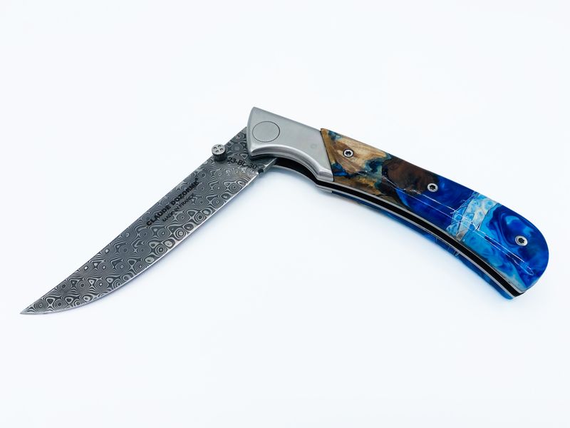 Охотничий складной нож ЕОК damascus blade hybride handle 5.15.140.15GFD