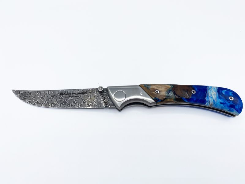 Охотничий складной нож ЕОК damascus blade hybride handle 5.15.140.15GFD