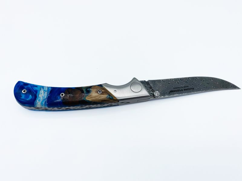 Мисливський складаний ніж ЕОК damascus blade hybride handle 5.15.140.15GFD