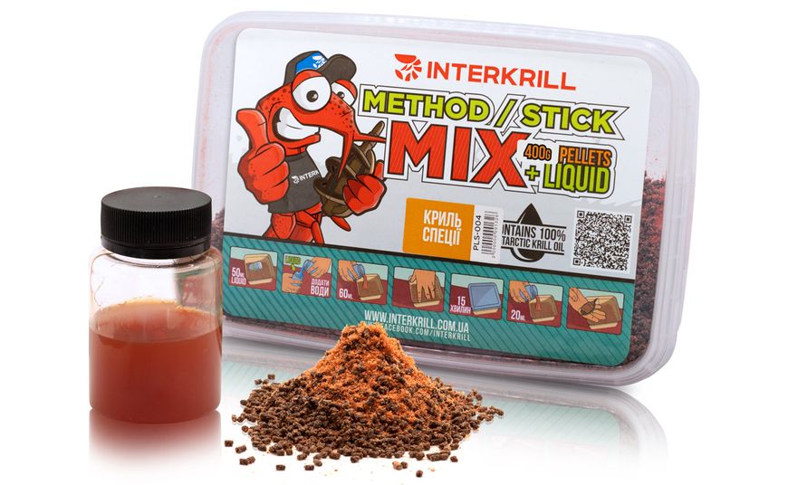 Пеллетс Interkrill Method/Stick Mix 400 г PLS-004