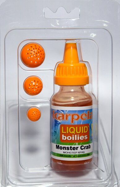 Набір. Liquid "Monster crab монстр краб" + конт. помаранчеві маленькі отвори, 10-14-18 мм НМК
