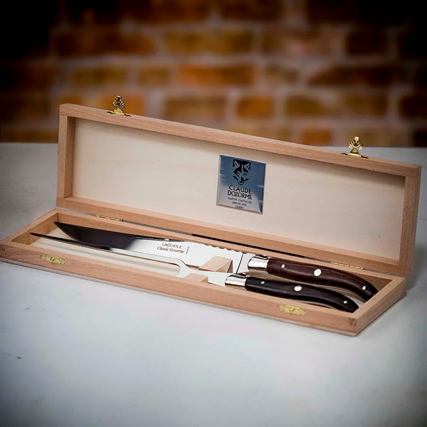 Laguiole Сервисный набор нож+вилка ручка розовое дерево 2.60.032.48