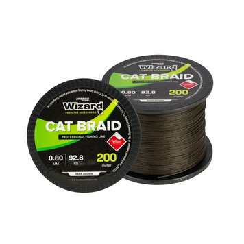 Шнур на сома Wizard Cat Braid Dark Brown 30398100