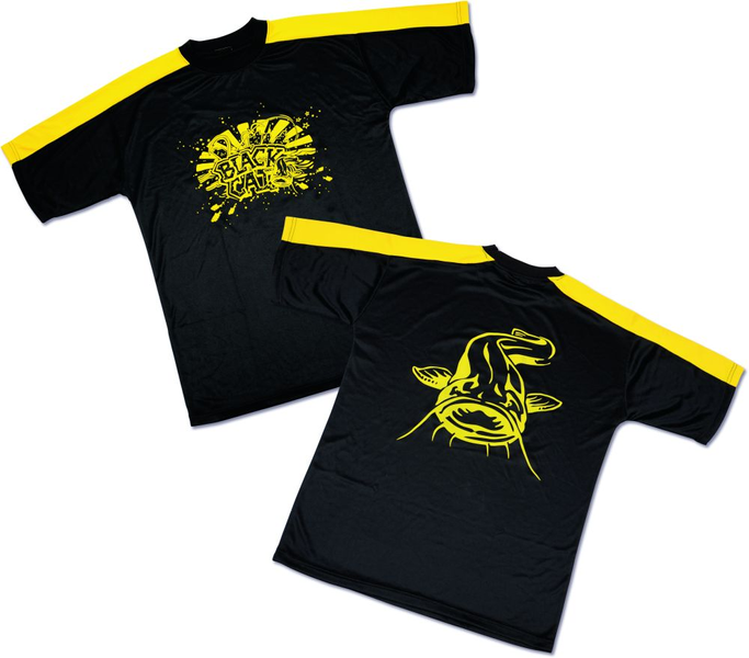 Футболка, Black Cat Dryfit Shirt yellow / black 8930003