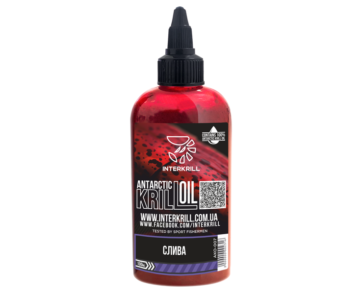 Крилевое масло Interkrill KRILL OIL Слива 100мл AKО-007