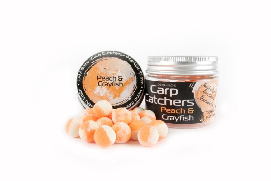 Бойли pop-up Carp Catchers «Peach&Crayfish» 10mm ppc10