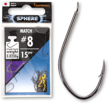 Гачки Browning Sphere Match black nickel 15pcs 4783012