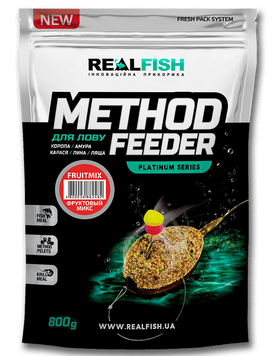 Прикормка Real Fish Method Fruit Mix 800г RFGMFM-01