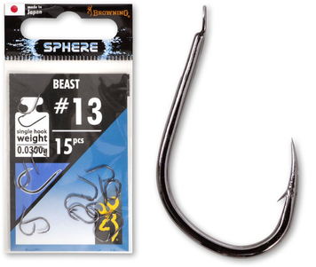 Гачки Browning Sphere Beast black nickel 15pcs 4797012