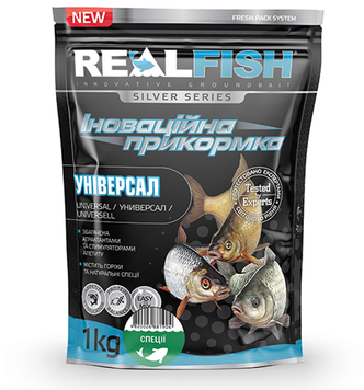 Прикормка Real Fish Универсал Спеції 1кг 000001521