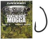 Gardner Covert Continental Dark Mugga hooks barbed