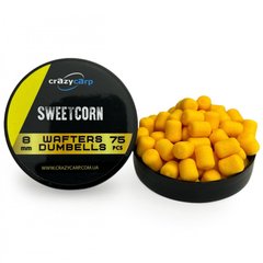 Вафтерс Crazy Carp Wafters Dumbbells 8x10мм Sweetcorn (солодка кукурудза) WDSC8