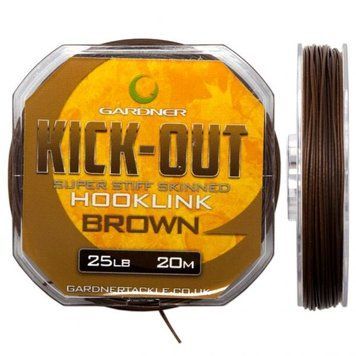 Поводочный материал GARDNER KICK-OUT STIFF SKINNED HOOKLINK KO15B