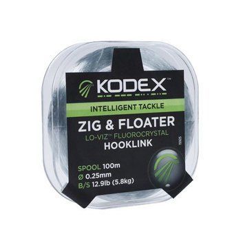 Поводочний матеріал KODEX Zig &Floater Hooklink, 100м, spool 1592