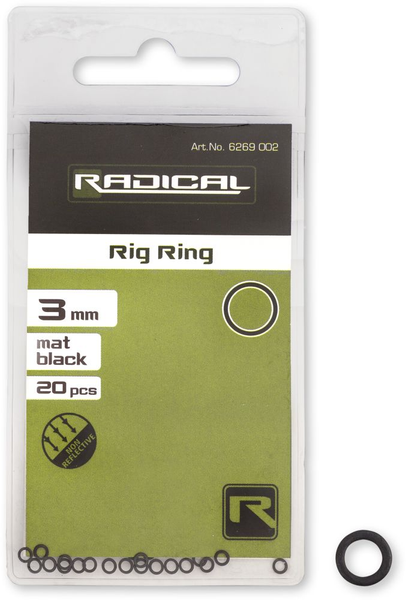 Колечка Radical Rig Ring mat black non reflective 20pcs Ø3,1mm 6269002