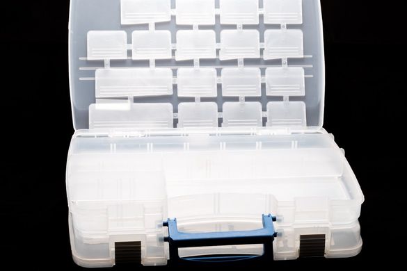 Ящик-портфель двосторонній Bratfishing, білий (380 × 290 × 110мм х2) 120/02-102-380
