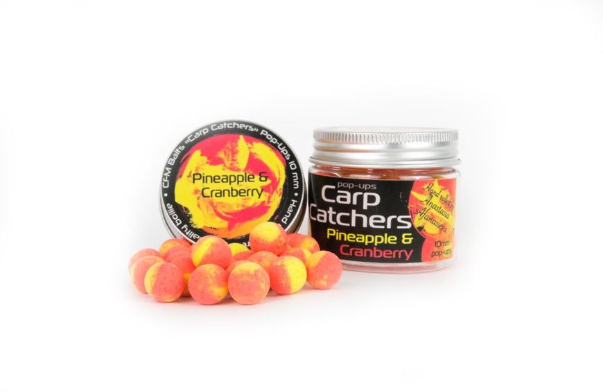 Бойлы pop-up Carp Catchers «Pineapple&Cranberry» 10mm ppr10