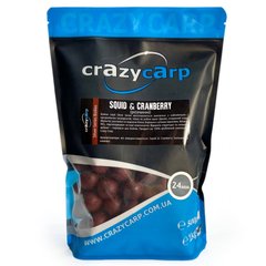 Бойли Crazy Carp Silver Series Squid & Cranberry 24 мм 1кг 24SCSB1
