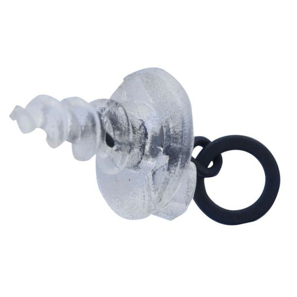Micro Ring Bait Screw, 5pcs (Прозорий пластиковий гвинт з металевим кільцем, 5 шт / уп) CZ0626