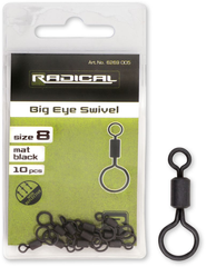 Вертлюг Radical Big Eye Swivel mat black non reflective 10pcs 6269005