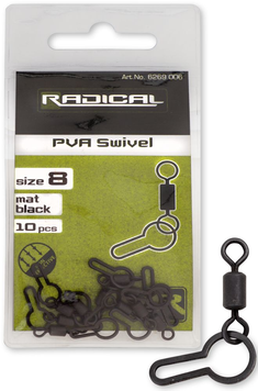 Кліпса для ПВА Radical PVA Swivel mat black non reflective 10pcs 6269006