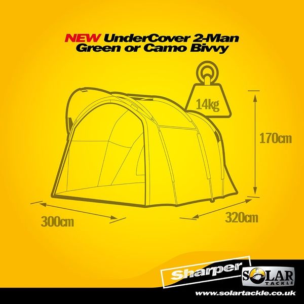 Палатка Solar Undercover Green 2-Man Bivvy Outer UG33