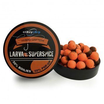Вафтерс Crazy Carp Hybrid Wafters Larva & Superspice 10мм HLVSS10